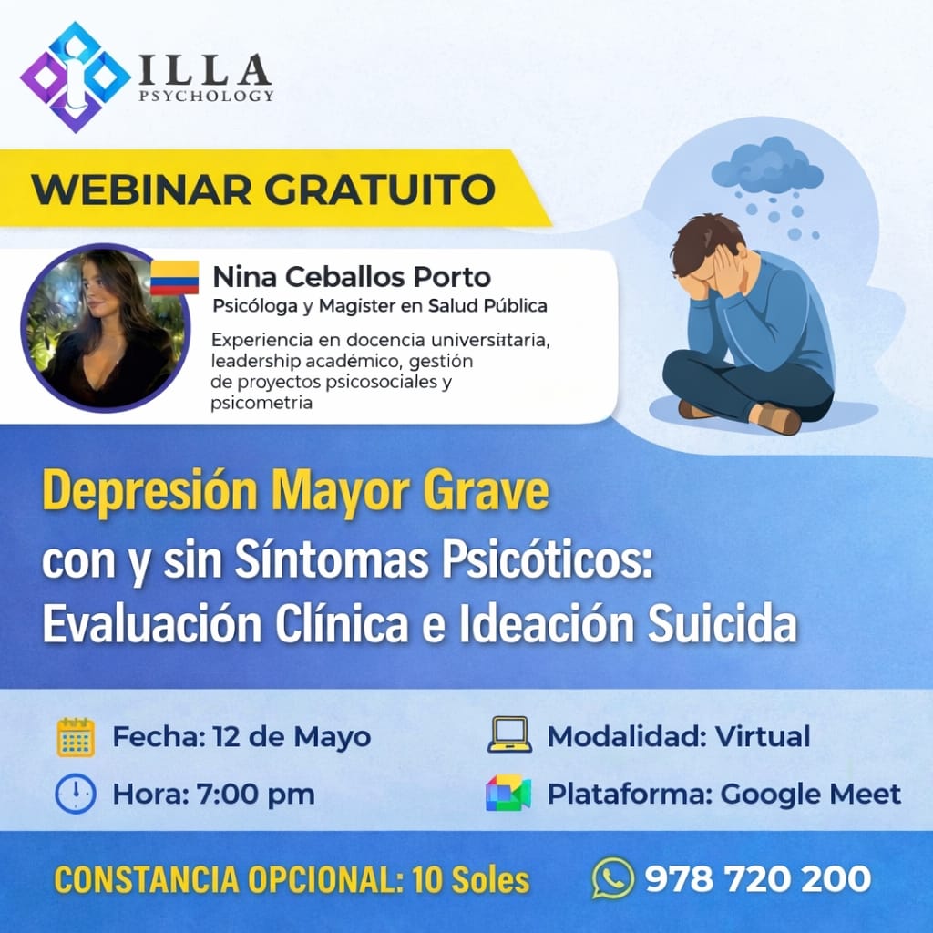 DEPRESIÓN MAYOR GRAVE CON Y SIN SINTOMAS PSICÓTICOS: EVALUACIÓN CLINICA E IDEACIÓN SUICIDA